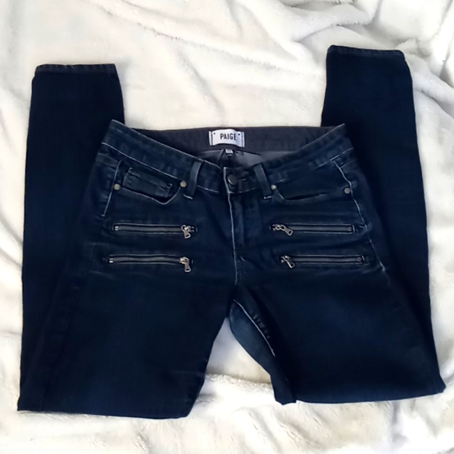 Paige Jeans Edgemont Jeans, Size 27, Dark Wash